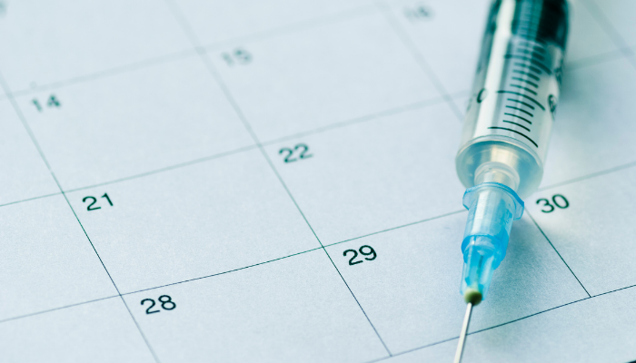 Vaccine schedule calendar