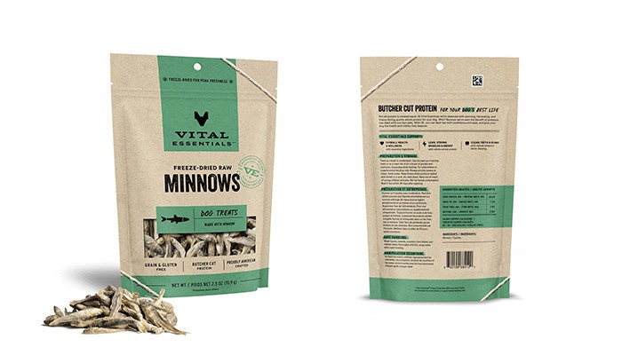 Vital Essential Minnows Freeze-Dried Raw Dog Treats